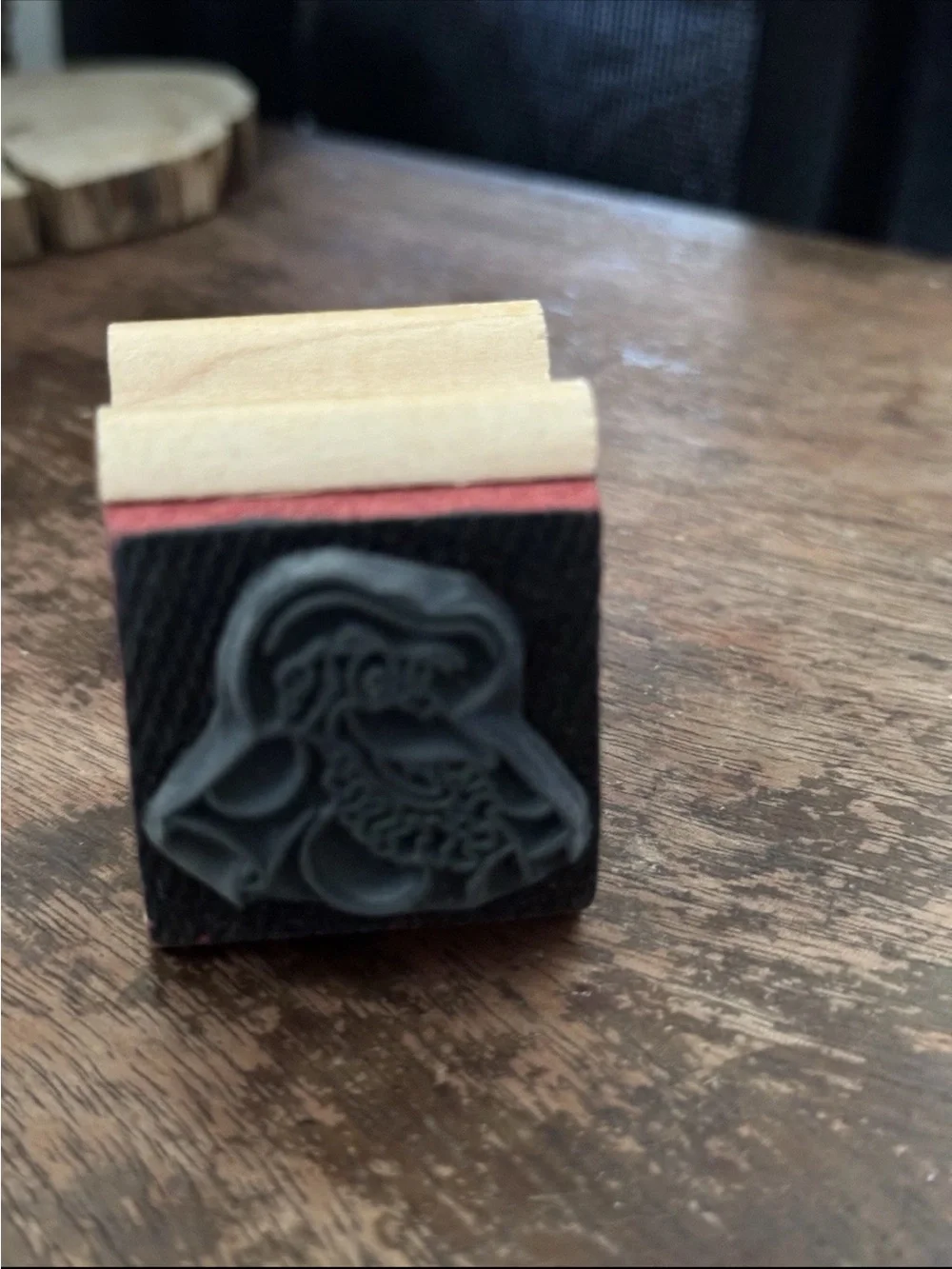 Vintage Wooden Disney TV show Talespin - Louie the Orangutan- Rubber Stamp